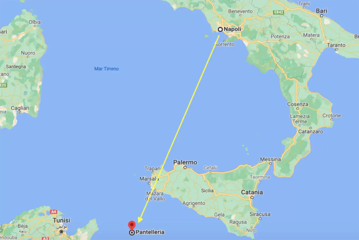 Un nuovo collegamento per/da Pantelleria